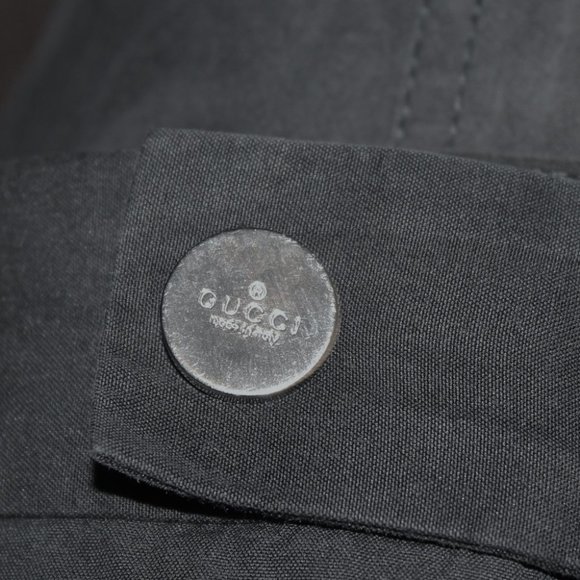 Authentic Gucci Side Logo "Belt" Cotton Silk Pencil Skirt - Picture 6 of 11